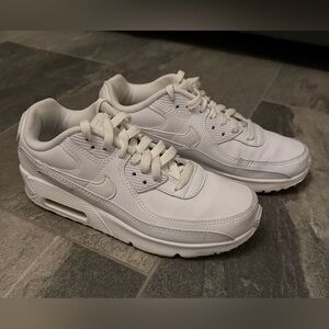 [CD6864-100] Youth Nike Air Max 90 Leather (GS) White